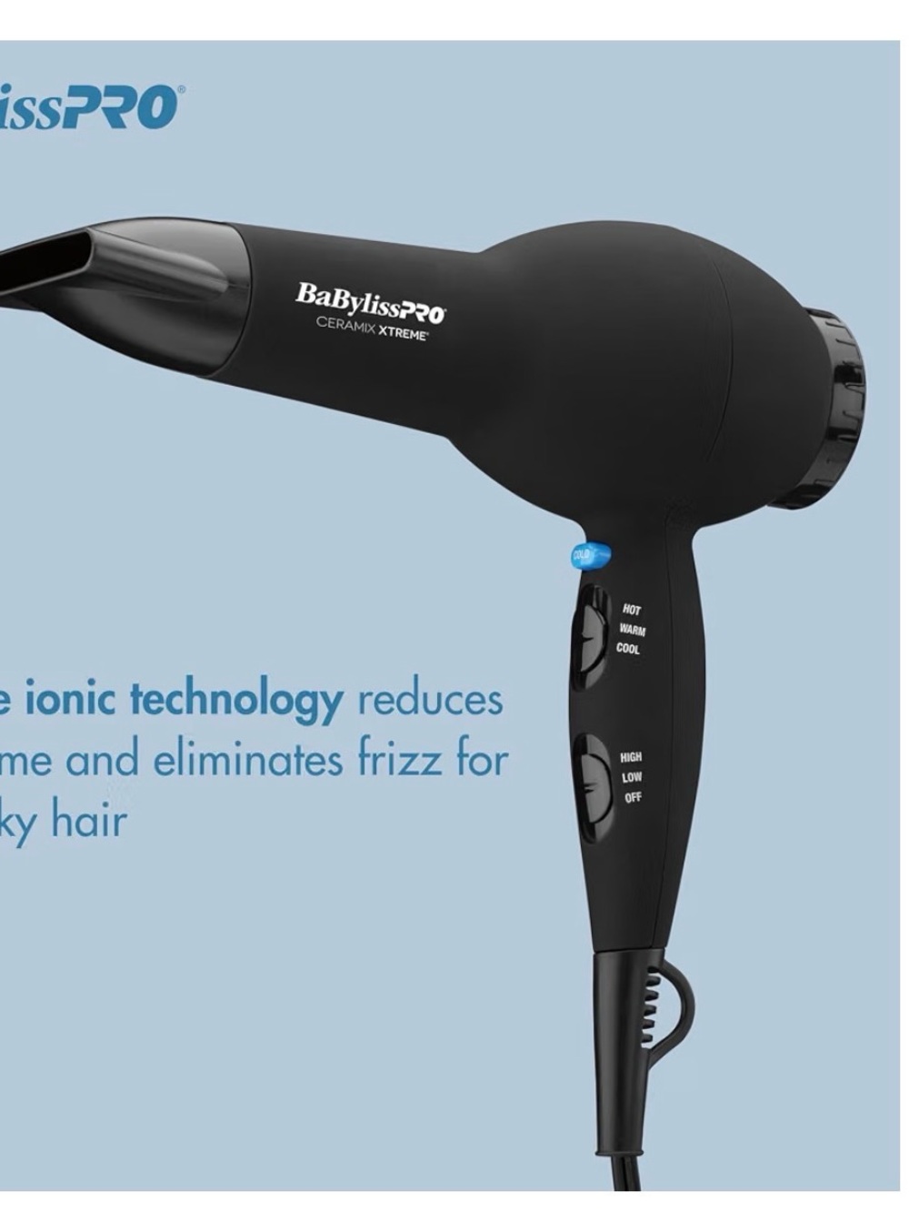 BaByliss Black Ceramic Xtreme Hair Dryer